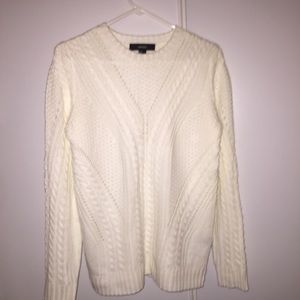 WHITE KNIT SWEATER NEVER WORN!